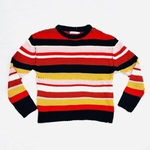 NWOT LUSH Multicolor Striped Knit Sweater